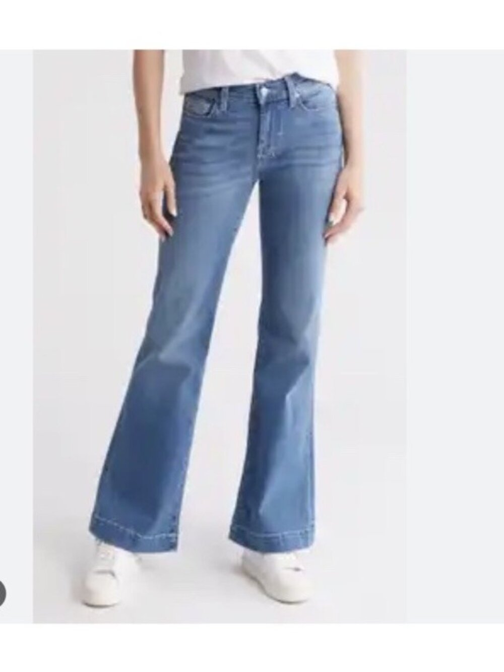 7 For All Mankind Dojo Jeans Women 26 Blue Slim Evolution Almost Love Flare Y2K
